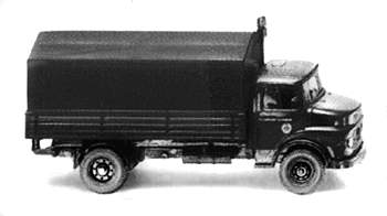 MB covered van truck