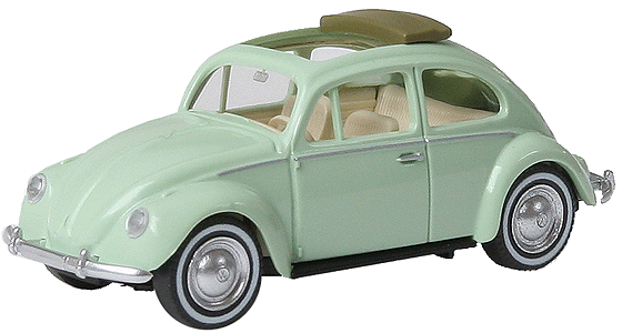 European Automobiles -- Volkswagen Beetle 1200 Limousine (white/green)