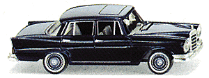 European Autombiles - Mercedes Benz -- 220 S 4-Door Sedan 1960s (blue)
