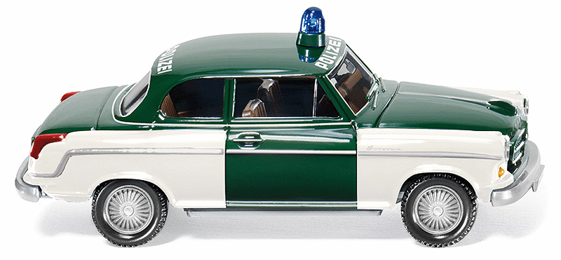 Borgward Isabella - Assembled -- Bremer, Germany, Police (green, white, German Lettering)