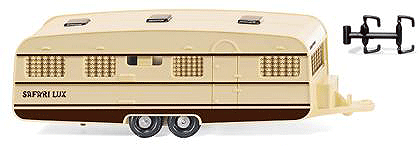 Wilk Caravan Travel Trailer - Assembled -- Safari Lux (ivory, brown)