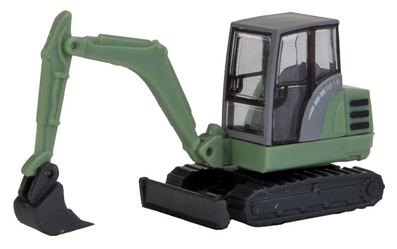HR18 Mini Excavator - Assembled -- Green, Gray
