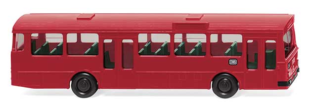 1969-1985 Mercedes-Benz O 305 Bus - Assembled -- German Federal Railroad (red, German Lettering)