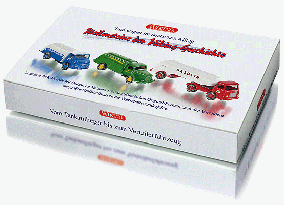 German Fuel Oil Tank Truck Set - Assembled -- 1 Each: BP Mercedes-Benz L5000, Aral MB 1413 & Gasolin MAN 415 Tank Semi