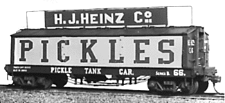 "Coffin" Pickle Tank Car -- Heinz