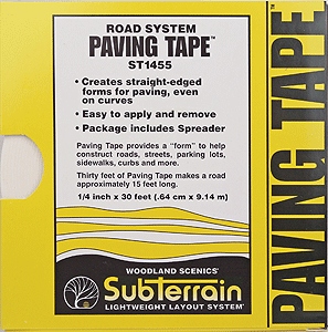 Paving Tape(TM) - SubTerrain System Road System -- 1/4" x 30' .62cm x 9m