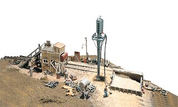 Trackside Scenes(TM) -- Caboose & Sand Facility - Kit