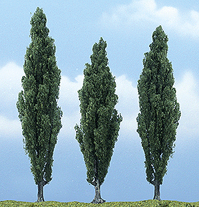 Ready Made Premium Trees(TM) - Deciduous -- Poplar - 1 Each; 3-1/2, 4 & 4-1/2" 8.9, 10.2 & 11.4cm