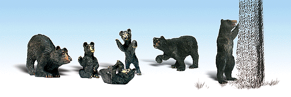 Scenic Accents(R) -- Black Bears pkg(6)