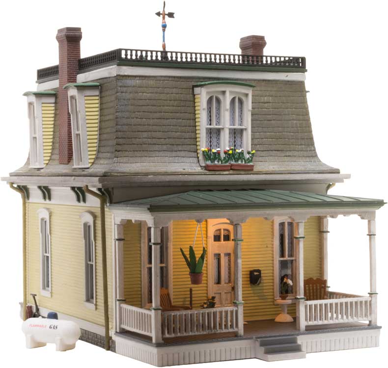Home Sweet Home - Built-&-Ready Landmark Structures(R) -- Assembled - 4-1/4 x 7-1/8" 10.8 x 18.1cm-2