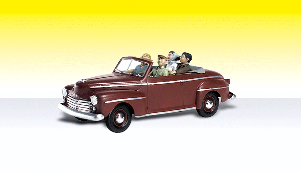 AutoScenes(R) -- Sunday Drive - Family in a Convertible