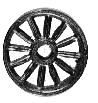Spoked strap pulley 6/