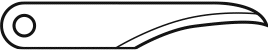 Carving Blade -- Concave, 1-3/8" Radius