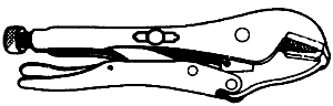 Vise-grip/curved jaw