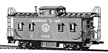 28' Caboose B&O