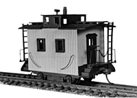Caboose 4-whl w/cup undec