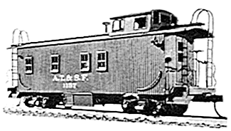 Truss-Rod Caboose -- ATSF