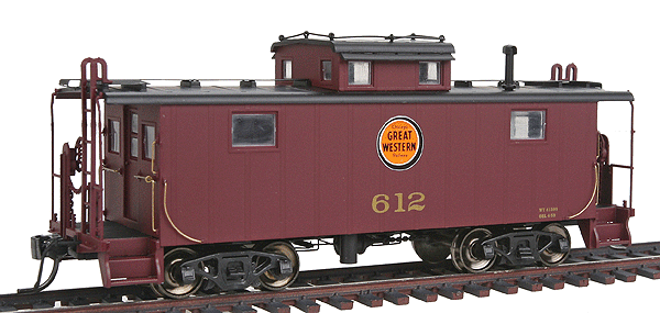 Centralia Car Shops NE-5 Caboose - Assembled -- Chicago Great Western "Lucky Strike"