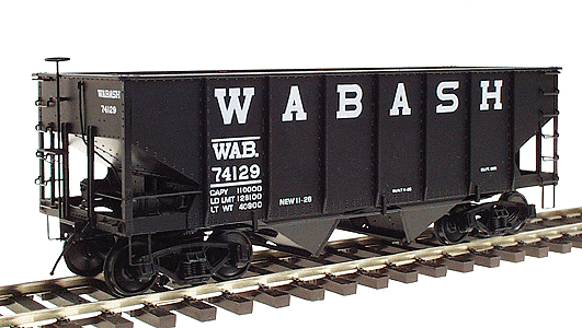 USRA 55 Ton 2-Bay Hopper - Assembled, Scale -- Wabash