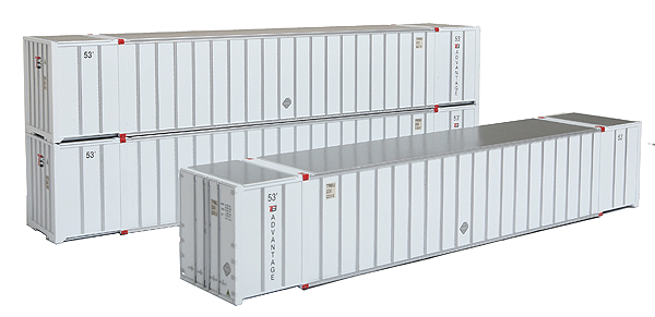 53' Hyundai Container Early Version 2-Pack - Ready to Run -- Trailer Bridge-1