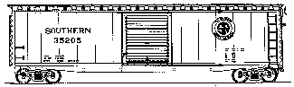 50' PS-1 Single Door Boxcar -- SOU