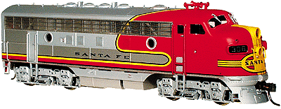 EMD Diesel F7A Phase I Shell Kit -- ATSF