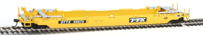 Husky Stack Container Car - Ready to Run - A-Line -- Tralier-Train (yellow, black)