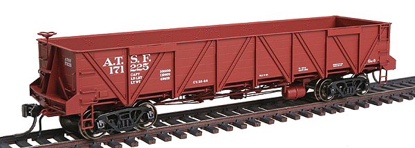 Santa Fe Caswell Gondola - Ready-to-Run -- Atchison, Topeka & Santa Fe (Class Ga-5; AB Brakes w/Vertical Brakewheel)