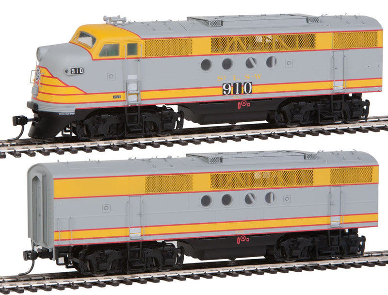 EMD FTA-B Set w/DCC -- St. Louis-Southwestern/Cotton Belt (gray, yellow)