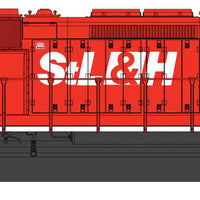 EMD SD40-2 w/DCC -- St. Lawrence & Hudson (red, white)