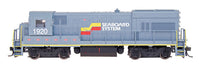 GE U18B w/DCC -- Seaboard System (gray, yellow, red)