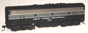 Regal Line Diesel EMD F7B Phase I Smart Dummy, Assembled -- New York Central "Lightning Stripe"