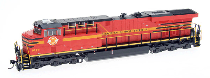 GE ES44AC w/LokSound & DCC -- Norfolk Southern #8106 (Heritage Scheme, Original Norfolk Southern, red)