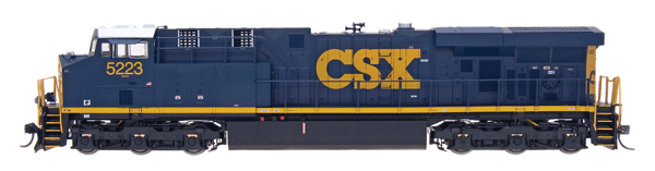 GE ES44DC w/DCC -- CSX (Dark Future, blue, yellow)