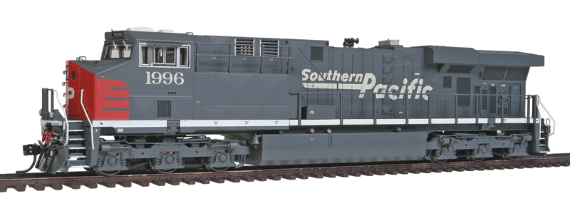Famous Image Collector Series Diesel GE ES44AC - Standard DC -- Southern Pacific (Fantasy Scheme, gray, red, white)
