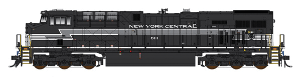 GE ES44AC w/DCC - Famous Image Collector Series -- Norfolk Southern #8111 (Fantasy New York Central Heritage, Lightning Stripe)
