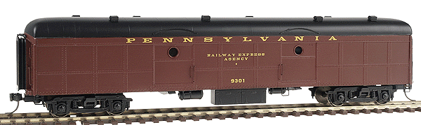 B60b Baggage Car - Assembled Bethlehem Car Works Model w/Trucks & Couplers -- Pennsylvania Railroad