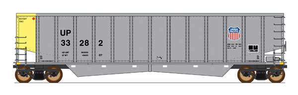 Trinity Aluminator(R) Coal Gondola - Ready to Run - Value Line -- Union Pacific (aluminum, yellow, Small Shield)