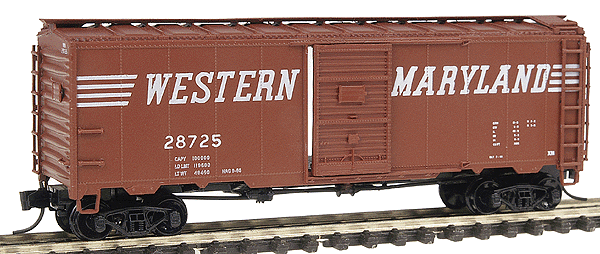 1937 AAR 40' Boxcar - Ready to Run -- Western Maryland (Western Maryland Oxide Red w/white Speed Lettering)