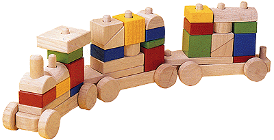 Giant Sorting Block Train -- 34 Pieces for Ages 3 & Up