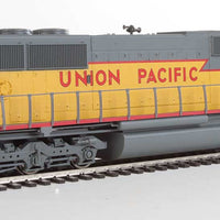 EMD SD60M with 3-Piece Windshield - Standard DC -- Union Pacific(TM) 2348 (yellow, gray, red sill stripe & wings logo)