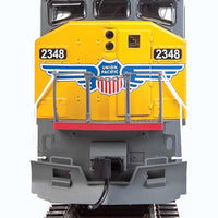 EMD SD60M with 3-Piece Windshield - Standard DC -- Union Pacific(TM) 2348 (yellow, gray, red sill stripe & wings logo)