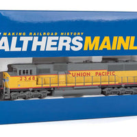 EMD SD60M with 3-Piece Windshield - Standard DC -- Union Pacific(TM) 2348 (yellow, gray, red sill stripe & wings logo)