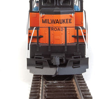 EMD GP9 Phase II with Chopped Nose - Standard DC -- Milwaukee Road #969 (orange, black; Large Milwaukee Name, GP20 Nameplate)