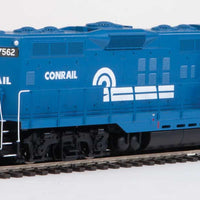 EMD GP9 Phase II with Chopped Nose - Standard DC -- Conrail #7562 (blue, white)
