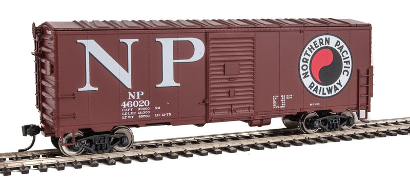 40' Association of American Railroads AAR Modernized 1948 Boxcar - Ready to Ru -- Northern Pacific #46020 (Boxcar Red, red, black; Billboard NP, Monad Logos)-1