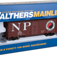 40' Association of American Railroads AAR Modernized 1948 Boxcar - Ready to Ru -- Northern Pacific #46050 (Boxcar Red, red, black; Billboard NP, Monad Logos)