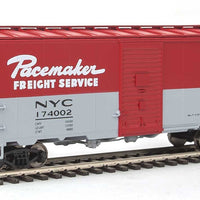 40' Association of American Railroads 1944 Boxcar - Ready to Run -- New York Central #174002 (red, gray; "Pacemaker Freight Service" Slogan)