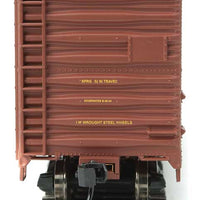 40' Association of American Railroads 1944 Boxcar - Ready to Run -- Union Pacific(R) #196350 (Oxide, yellow; "...West", "...Streamliners" Sl