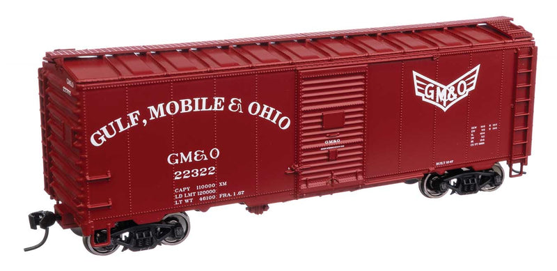 40' Association of American Railroads 1944 Boxcar - Ready to Run -- Gulf, Mobile & Ohio #22322-1